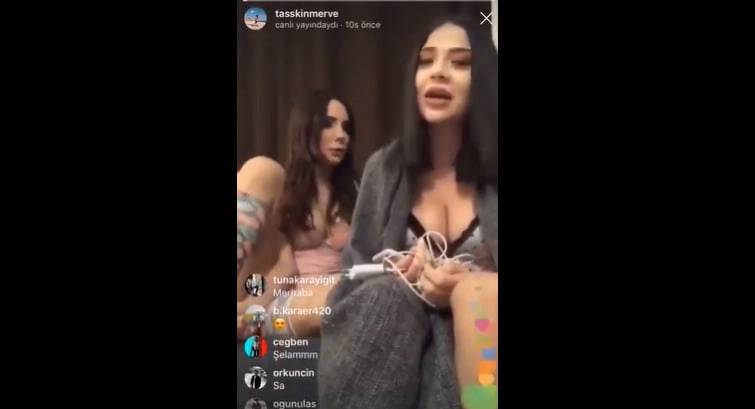 Merve Taşkın ve arkadaşı canlı yayında +18 sorulara cevap veriyor