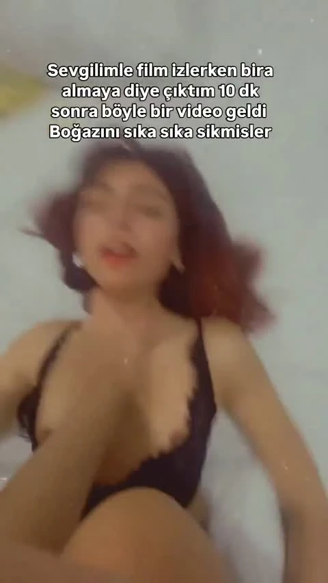 Sevgilimle film izlerken bira almaya diye çıktım